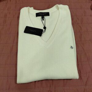 NWT   Rag & Bone New York Cream Colored Men's Vest (large)